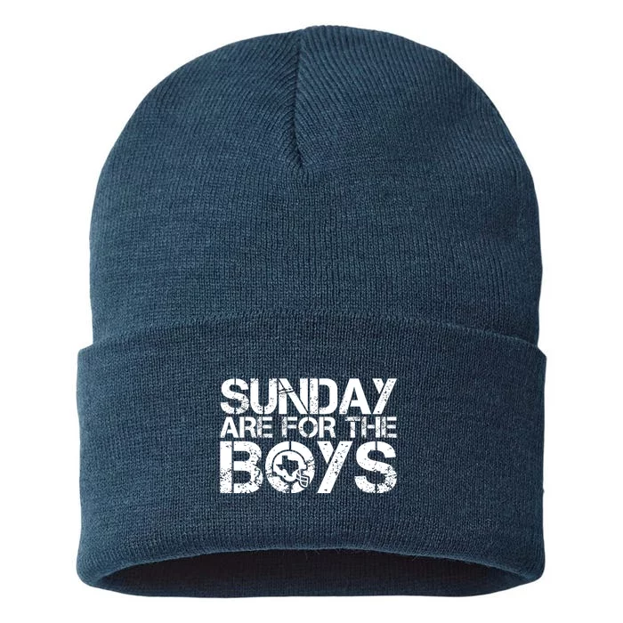 Sunday Are For The Boy Football Fan Sustainable Knit Beanie