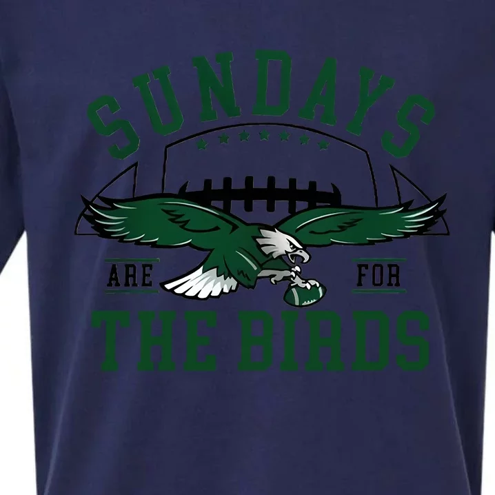 Sundays Are For The Birds Football Philadelphia Sueded Cloud Jersey T-Shirt