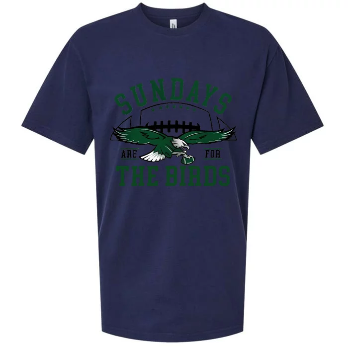 Sundays Are For The Birds Football Philadelphia Sueded Cloud Jersey T-Shirt