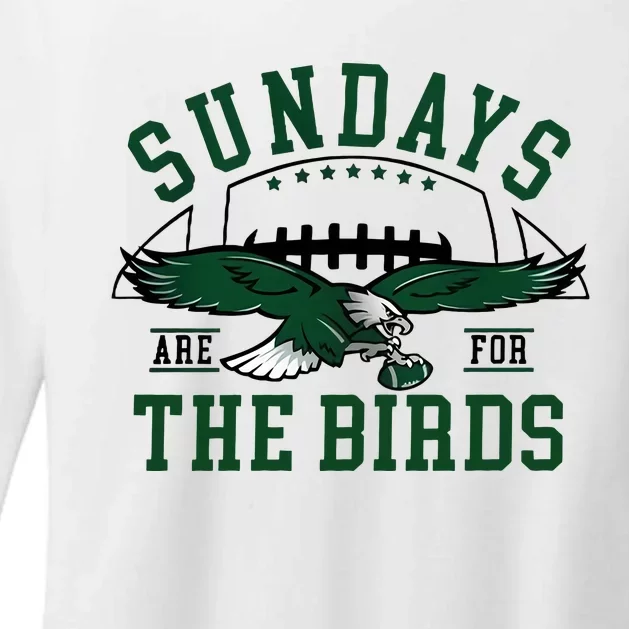 Sundays Are For The Birds Football Philadelphia Womens CVC Long Sleeve Shirt