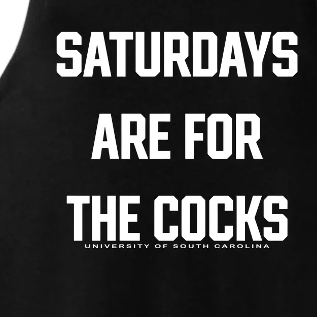 Saturdays Are For The Cocks Ladies Tri-Blend Wicking Tank