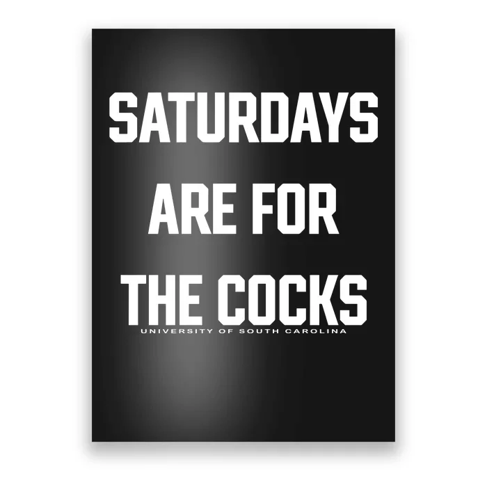 Saturdays Are For The Cocks Poster