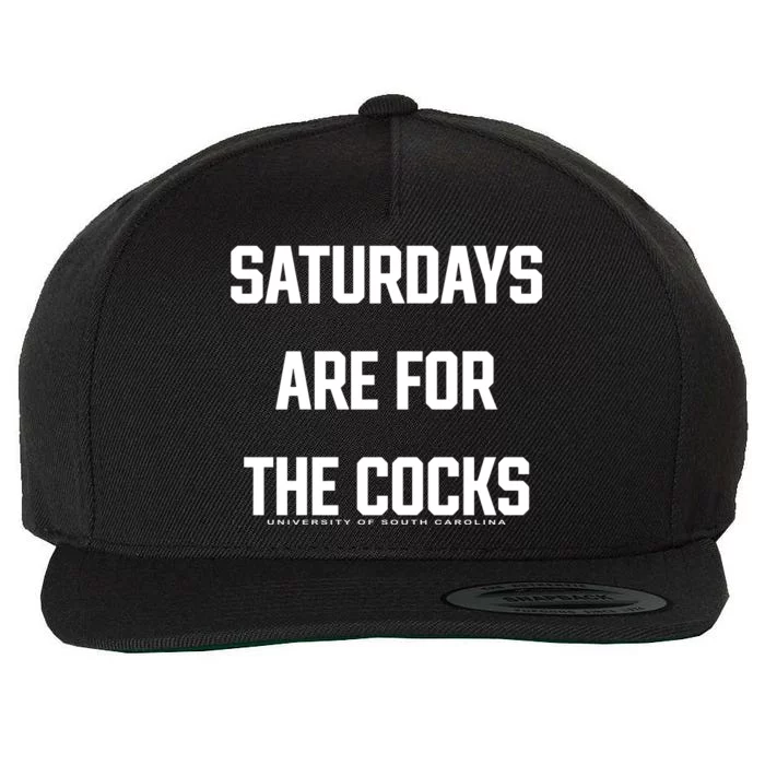 Saturdays Are For The Cocks Wool Snapback Cap