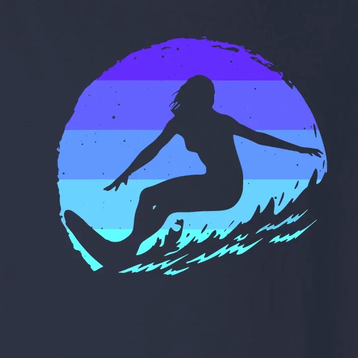 Surf Art For Women Beach Surfer Hawaiian Wave Surfing Toddler Long Sleeve Shirt