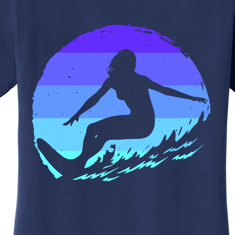 Surf Art For Women Beach Surfer Hawaiian Wave Surfing Women's T-Shirt