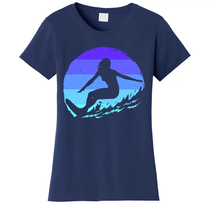 Surf Art For Women Beach Surfer Hawaiian Wave Surfing Women's T-Shirt