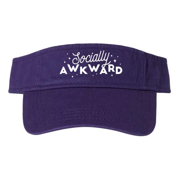 Socially Awkward Funny Valucap Bio-Washed Visor