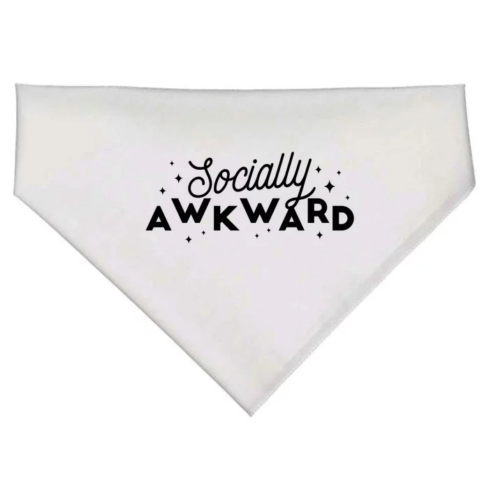 Socially Awkward Funny USA-Made Doggie Bandana