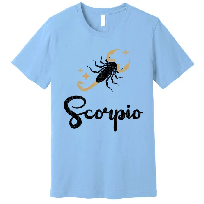 Scorpio Astrology Funny Zodiac Sign Gift Premium T-Shirt