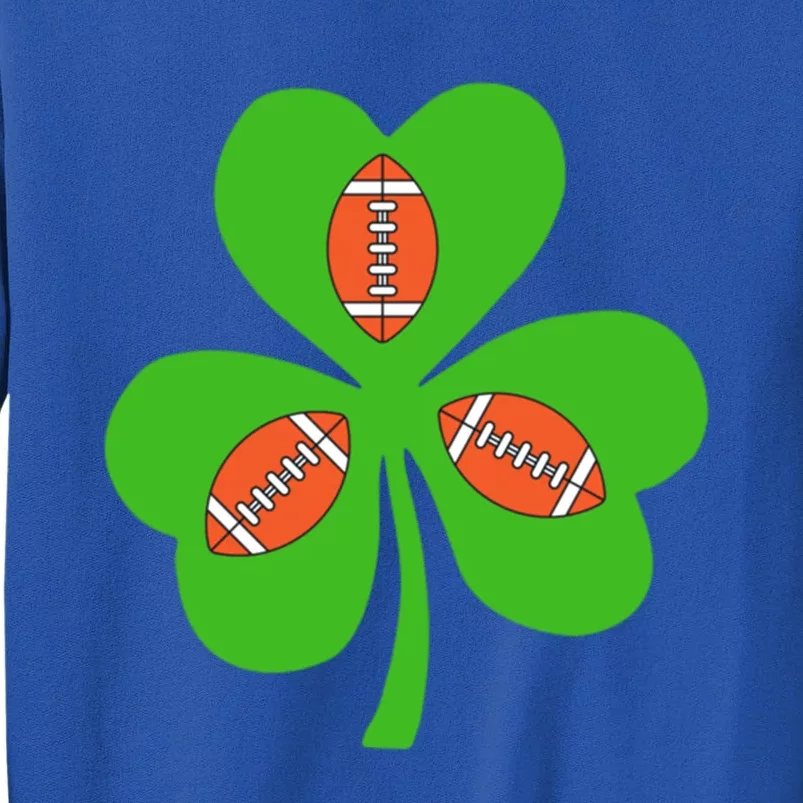 Shamrock American Football St Patrick's Day Funny Meaningful Gift Sweatshirt