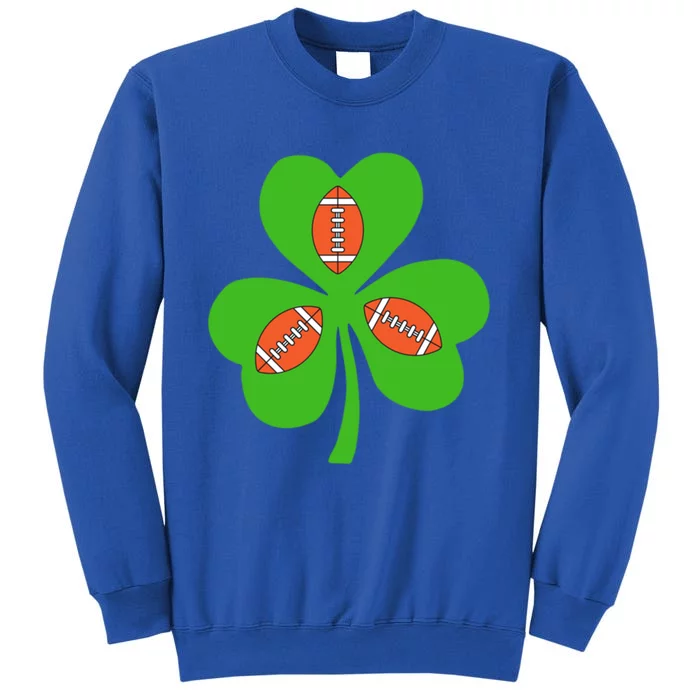 Shamrock American Football St Patrick's Day Funny Meaningful Gift Sweatshirt