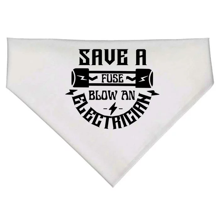 Save A Fuse Blow An Electrician USA-Made Doggie Bandana