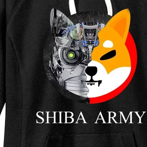 Shiba Army Fox Logo Terminator Women's Fleece Hoodie