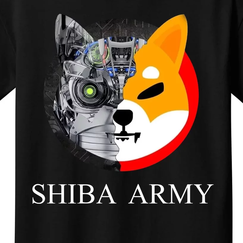 Shiba Army Fox Logo Terminator Kids T-Shirt