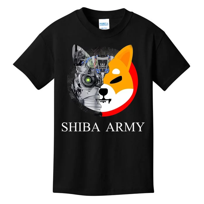 Shiba Army Fox Logo Terminator Kids T-Shirt