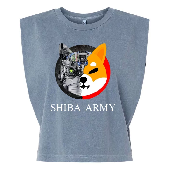 Shiba Army Fox Logo Terminator Garment-Dyed Women's Muscle Tee