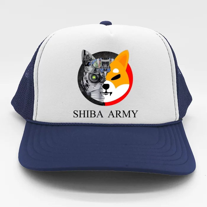 Shiba Army Fox Logo Terminator Trucker Hat