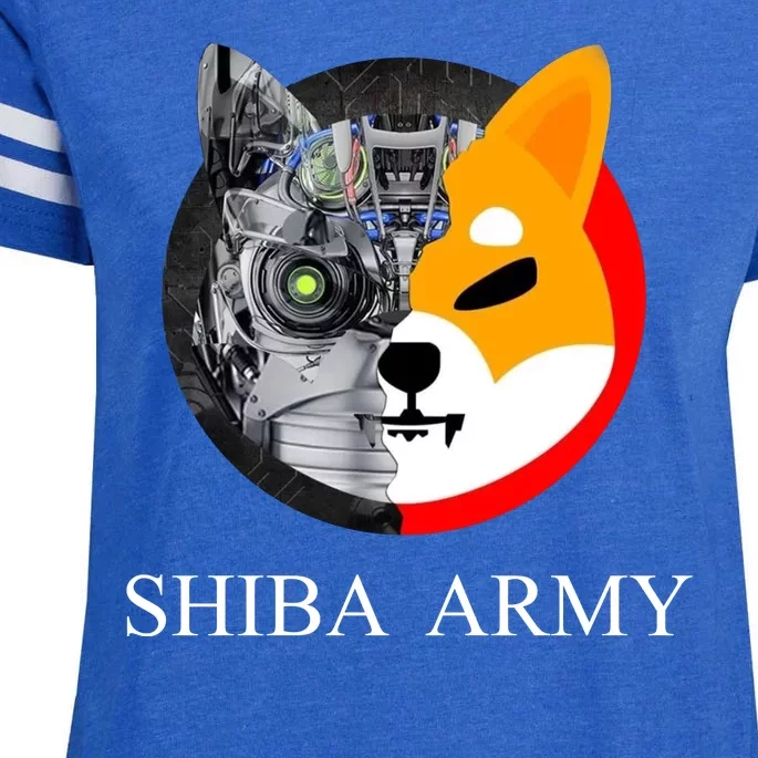 Shiba Army Fox Logo Terminator Enza Ladies Jersey Football T-Shirt