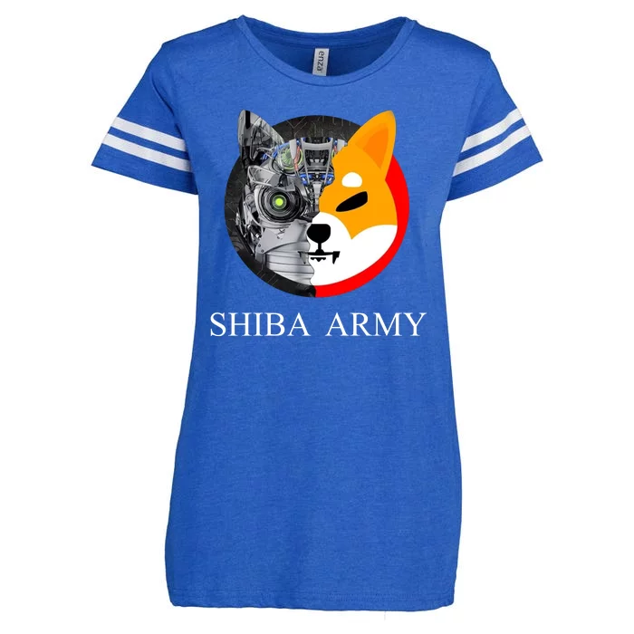 Shiba Army Fox Logo Terminator Enza Ladies Jersey Football T-Shirt