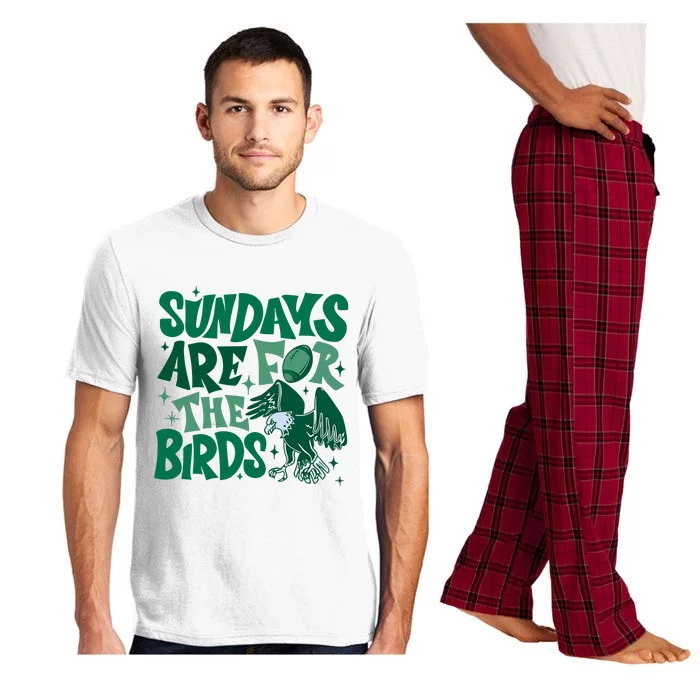 Sundays Are For The Birds Eagles Football Pajama Set