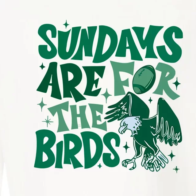 Sundays Are For The Birds Eagles Football Cropped Pullover Crew