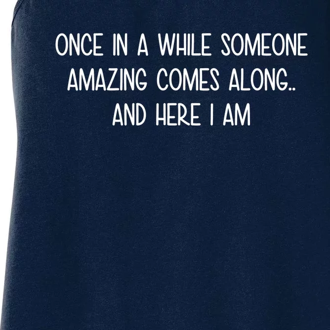 Someone Amazing Funny Women's Racerback Tank