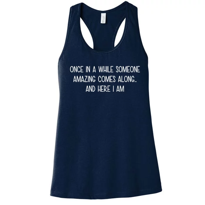 Someone Amazing Funny Women's Racerback Tank