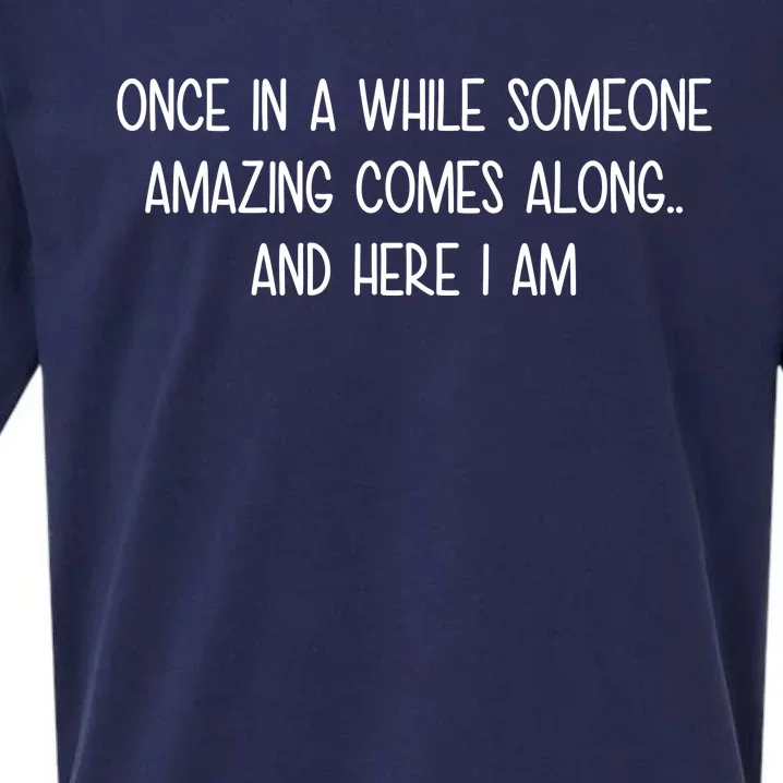 Someone Amazing Funny Sueded Cloud Jersey T-Shirt