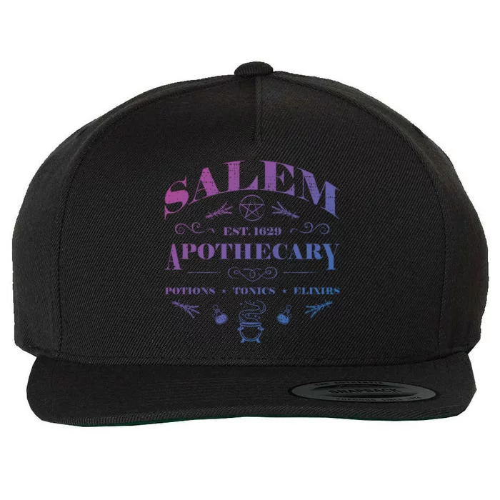 Salem Apothecary Funny Gift Wool Snapback Cap