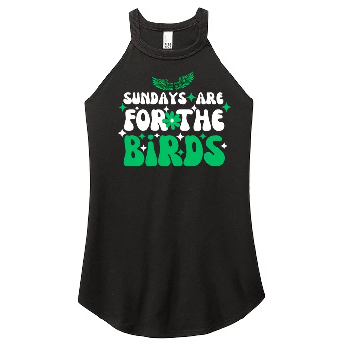 Sundays Are For The Birds For Philadelphia Football Fans Females Women’s Perfect Tri Rocker Tank