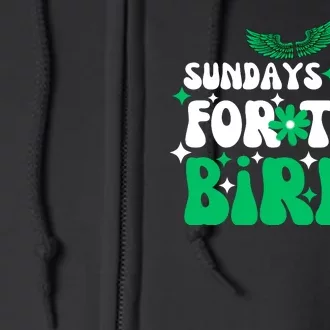 Sundays Are For The Birds For Philadelphia Football Fans Females Full Zip Hoodie