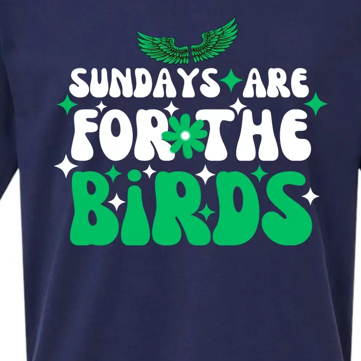 Sundays Are For The Birds For Philadelphia Football Fans Females Sueded Cloud Jersey T-Shirt