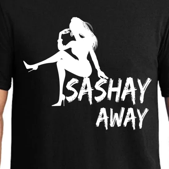 Sashay Away Funny Drag Queen Graphic Gift Lqbtq Cool Gift Pajama Set