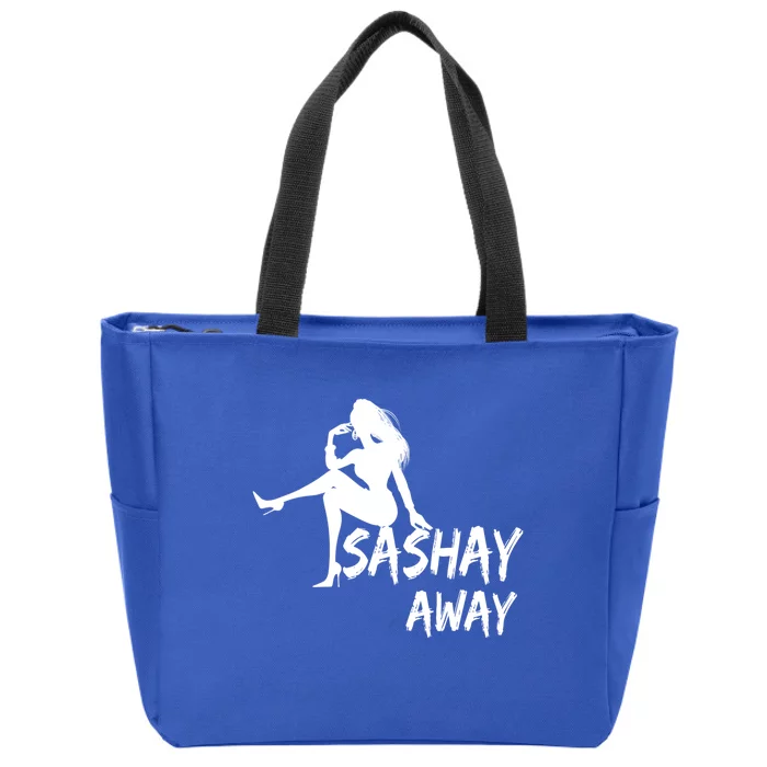 Sashay Away Funny Drag Queen Graphic Gift Lqbtq Cool Gift Zip Tote Bag