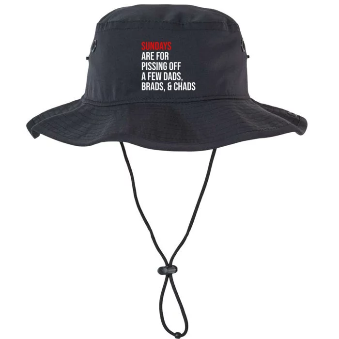 Sundays Are For Pissing Off A Few Dads Brads Chads Legacy Cool Fit Booney Bucket Hat