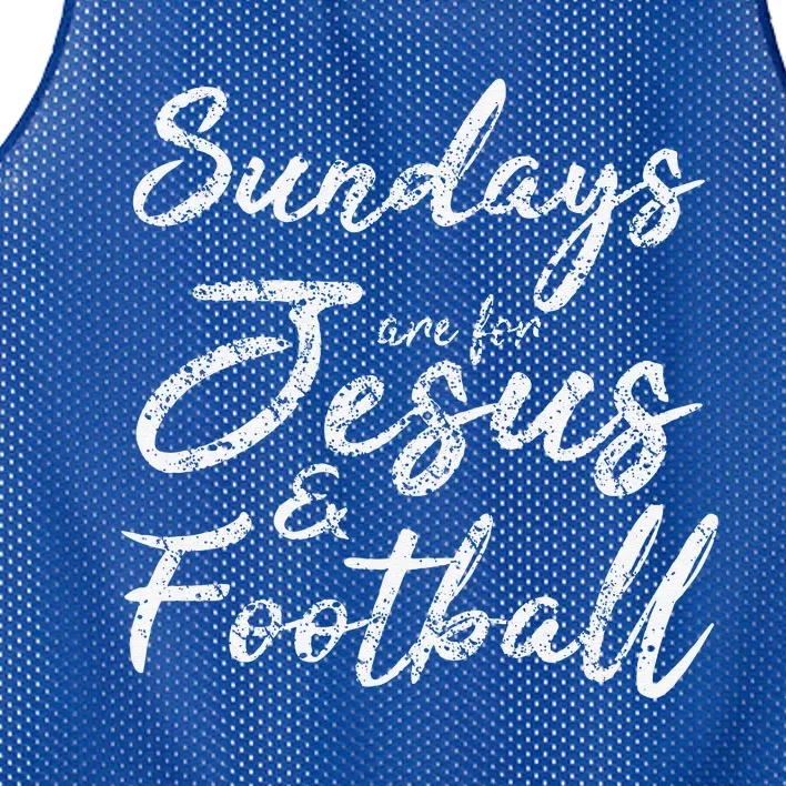 Sundays Are For Jesus And Football Funny Sports Quote Sweatshirt Mesh Reversible Basketball Jersey Tank