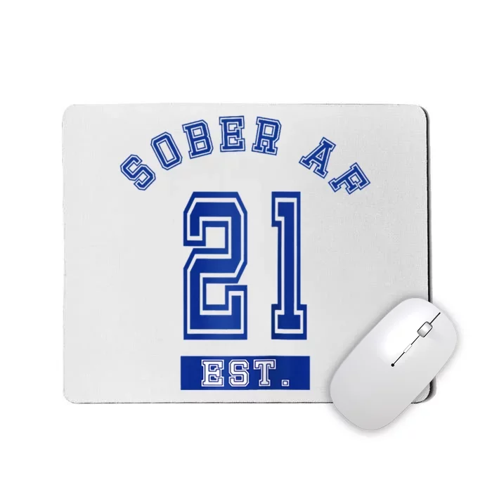 Sober Af Funny Graffiti Tag Aa & Na Gift Slogans Sayings Raglan Baseball Mousepad