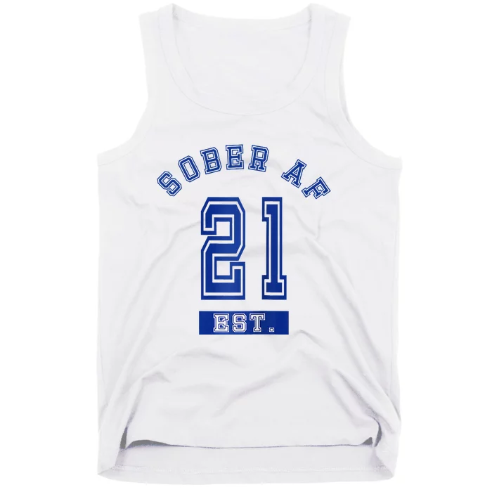 Sober Af Funny Graffiti Tag Aa & Na Gift Slogans Sayings Raglan Baseball Tank Top