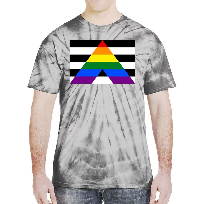 Straight Ally Flag Lgbt Support Tie-Dye T-Shirt