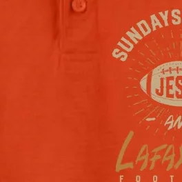 Sundays Are For Jesus And Lafayette Football Louisiana Great Gift Dry Zone Grid Performance Polo