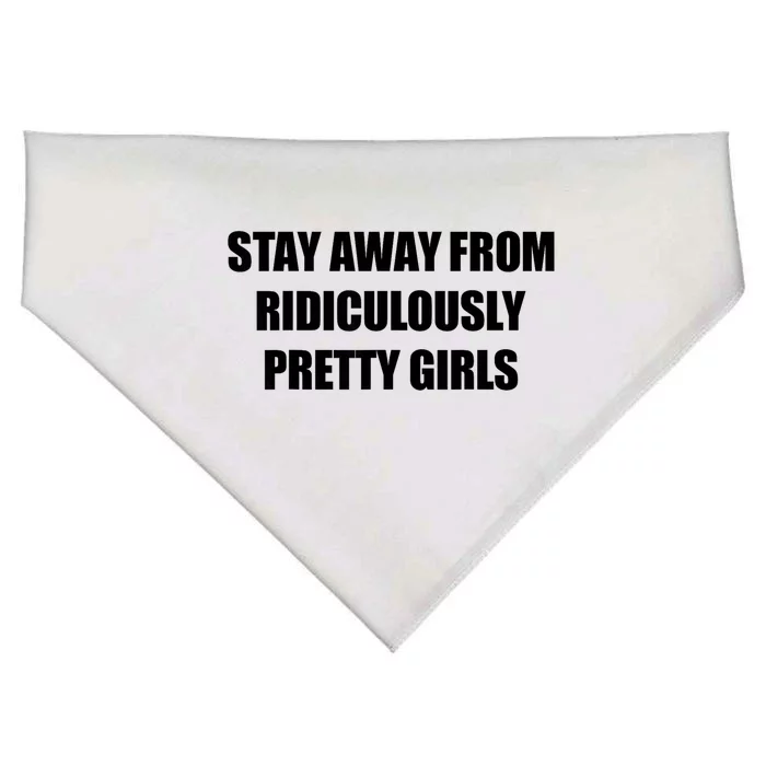 Stay Away From Ridiculously Pretty Girl S Funny USA-Made Doggie Bandana