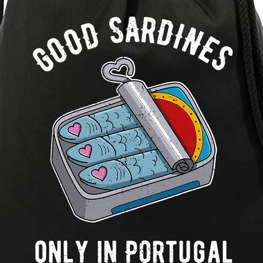 Sardine anchovies fish dishes canned fish cuisine Drawstring Bag