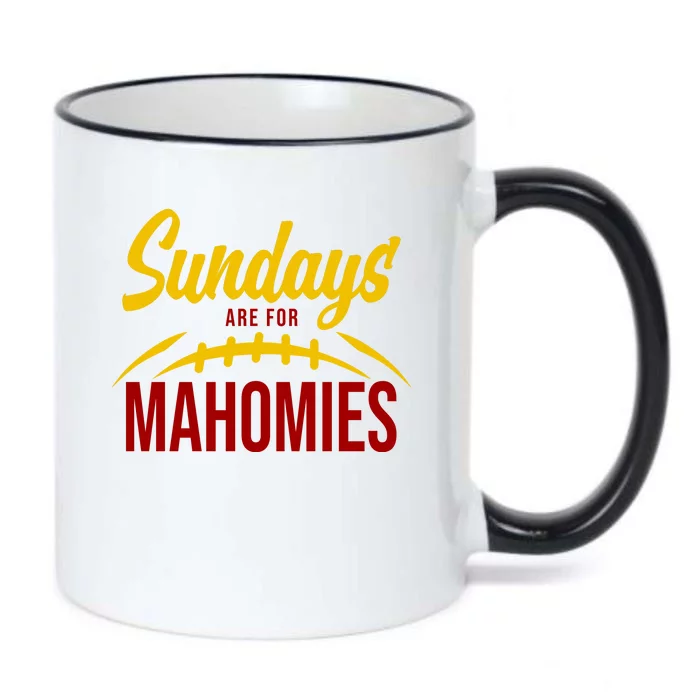 Sundays Are For Mahomies Football Lover Black Color Changing Mug