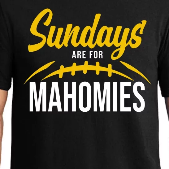 Sundays Are For Mahomies Football Lover Pajama Set