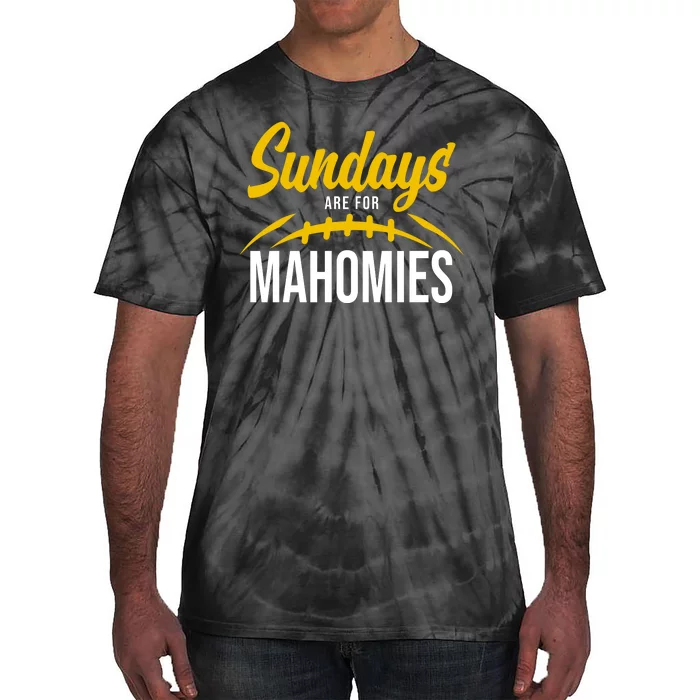 Sundays Are For Mahomies Football Lover Tie-Dye T-Shirt