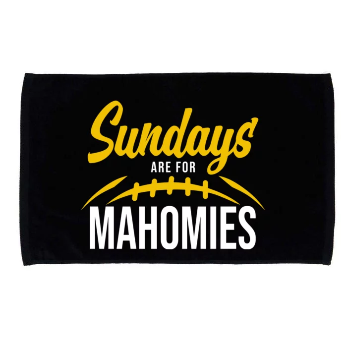 Sundays Are For Mahomies Football Lover Microfiber Hand Towel