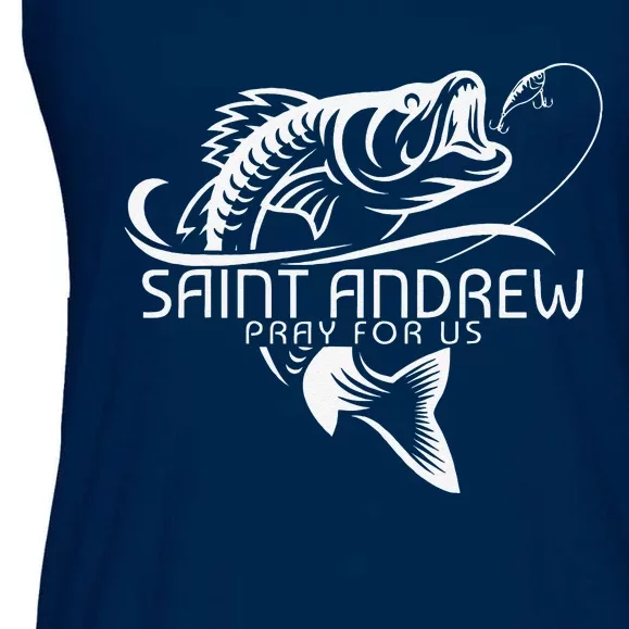 St Andrew Fishing Patron Saint Of Fisherman Catholic Saint Ladies Essential Flowy Tank