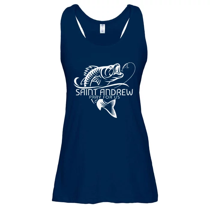 St Andrew Fishing Patron Saint Of Fisherman Catholic Saint Ladies Essential Flowy Tank