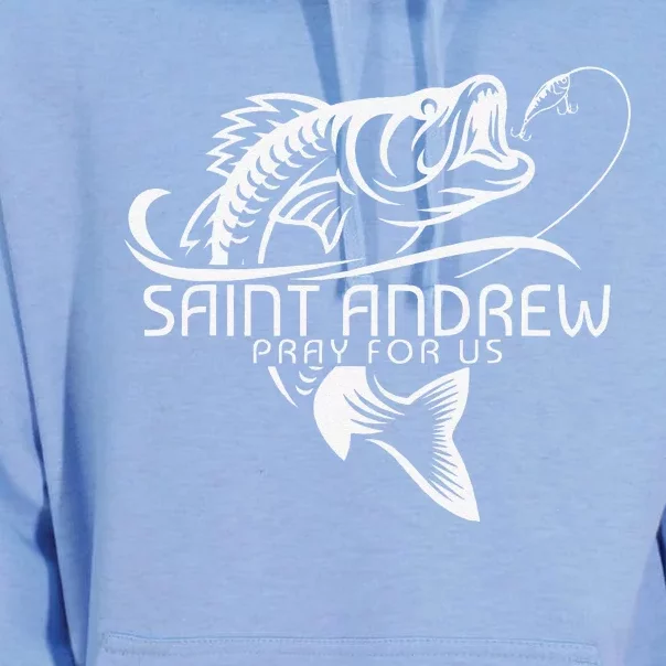 St Andrew Fishing Patron Saint Of Fisherman Catholic Saint Unisex Surf Hoodie