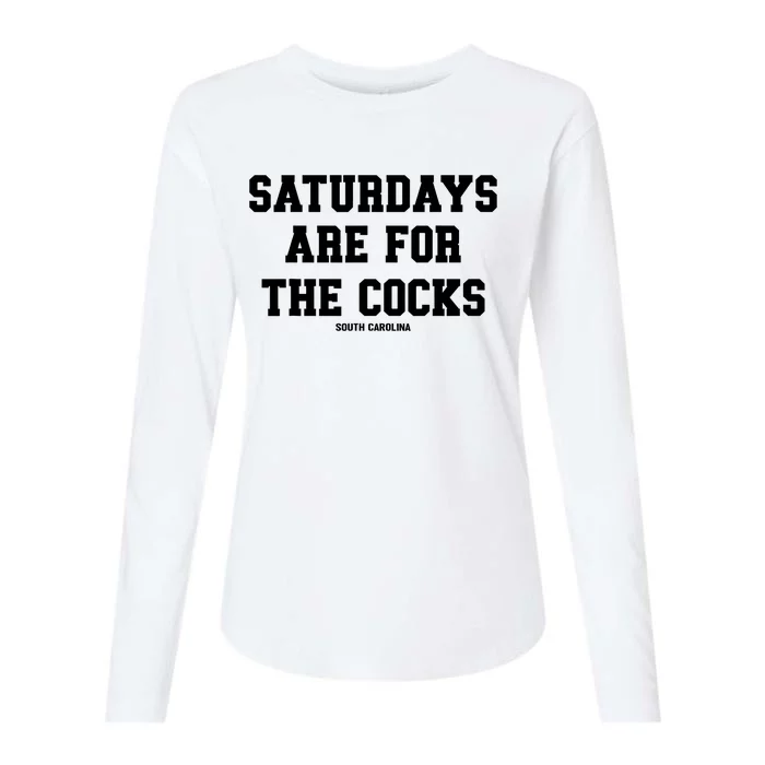 Saturdays Are For The Cocks Womens Cotton Relaxed Long Sleeve T-Shirt